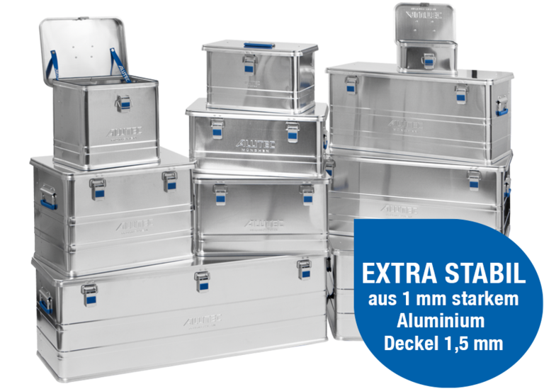 ALUKISTE Box GEWERBE Transportbehälter D-163 Alutec NEU mit RECHNUNG 