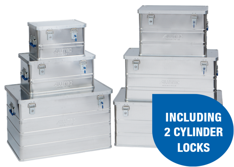 Aluminium crates and boxes