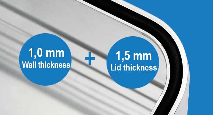 Material thickness comfort