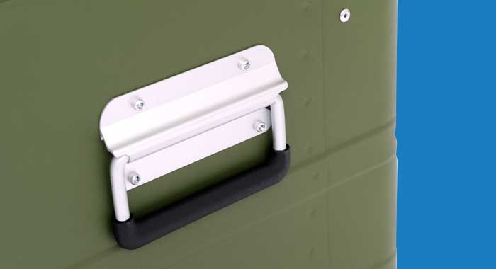 Safety carry handle green