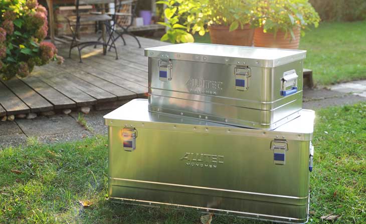 ALUTEC BASIC Alubox im Garten
