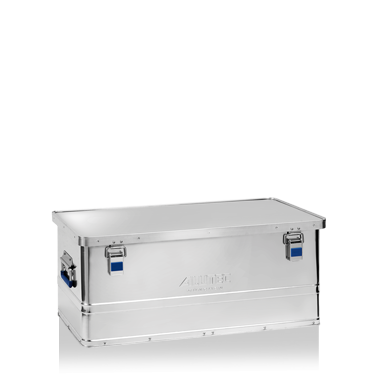 ALUTEC Alubox BASIC-Serie – preiswerte Allroundboxen, robust, wetterfest und korrosionsbeständig, 0,8 mm Wandstärke, Volumen: 40 L bis 80 L.